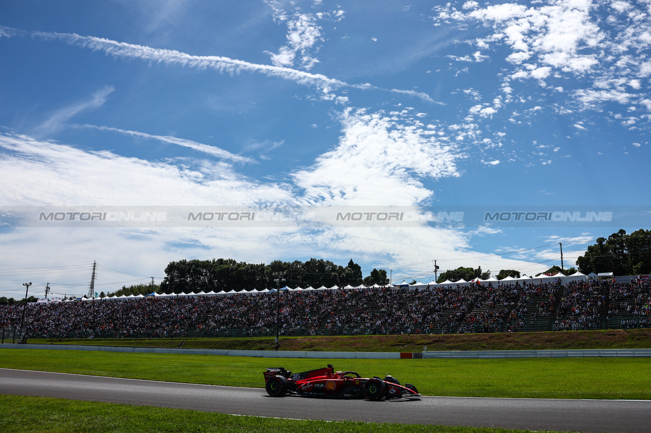 GP GIAPPONE, Charles Leclerc (FRA), Ferrari 
23.09.2023. Formula 1 World Championship, Rd 17, Japanese Grand Prix, Suzuka, Japan, Qualifiche Day.
- www.xpbimages.com, EMail: requests@xpbimages.com © Copyright: Charniaux / XPB Images