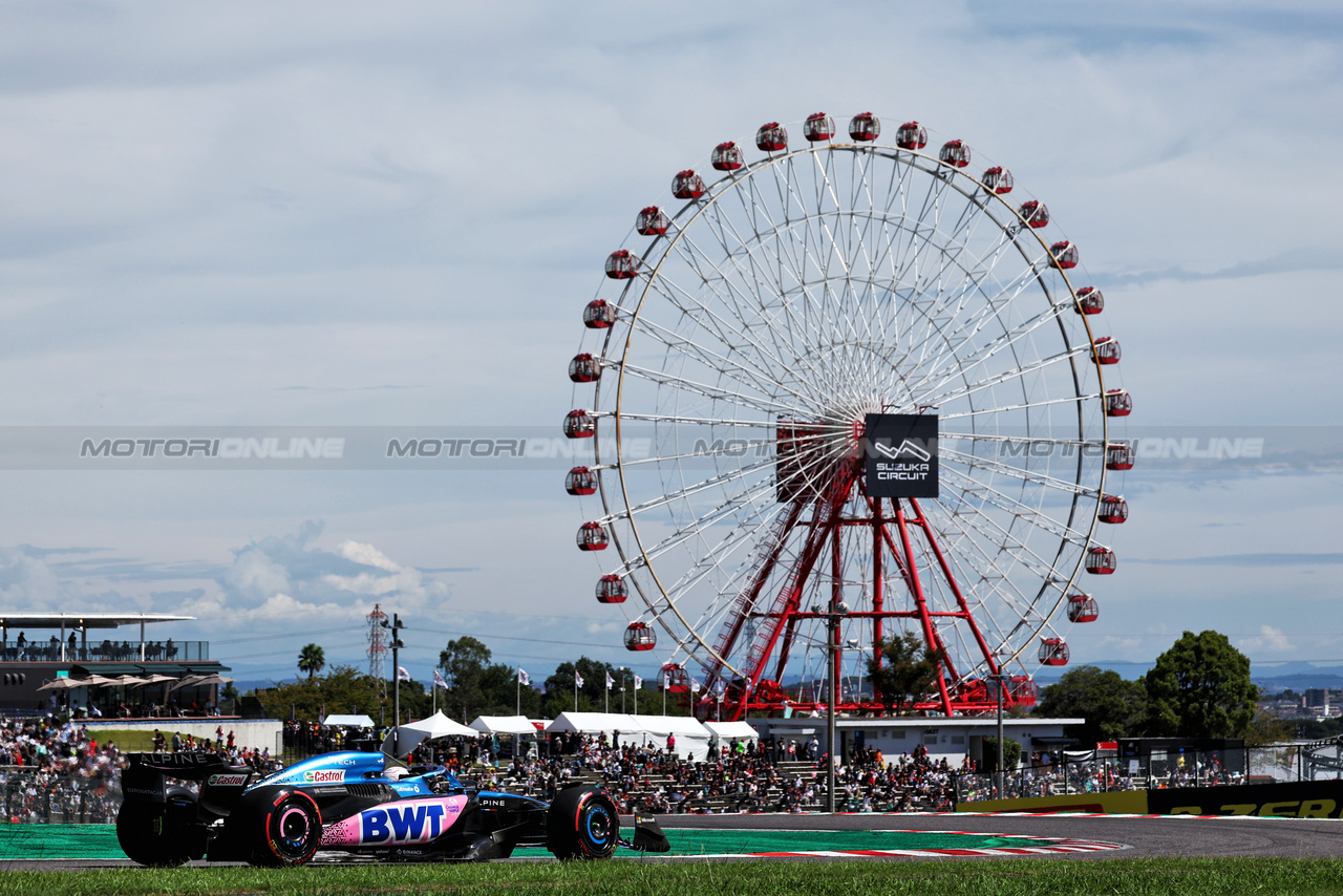 GP GIAPPONE, Esteban Ocon (FRA) Alpine F1 Team A523.

23.09.2023. Formula 1 World Championship, Rd 17, Japanese Grand Prix, Suzuka, Japan, Qualifiche Day.

- www.xpbimages.com, EMail: requests@xpbimages.com © Copyright: Moy / XPB Images