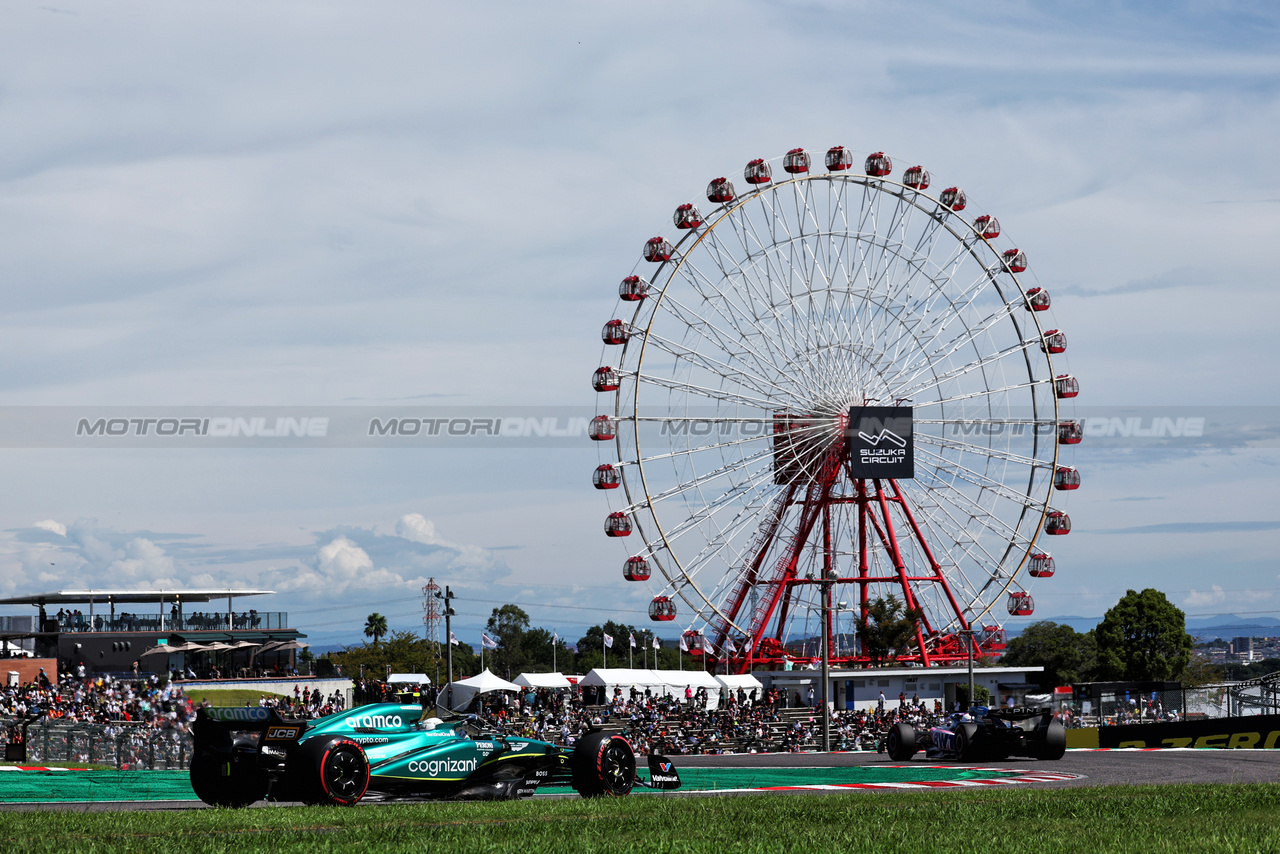 GP GIAPPONE, Fernando Alonso (ESP) Aston Martin F1 Team AMR23.

23.09.2023. Formula 1 World Championship, Rd 17, Japanese Grand Prix, Suzuka, Japan, Qualifiche Day.

- www.xpbimages.com, EMail: requests@xpbimages.com © Copyright: Moy / XPB Images