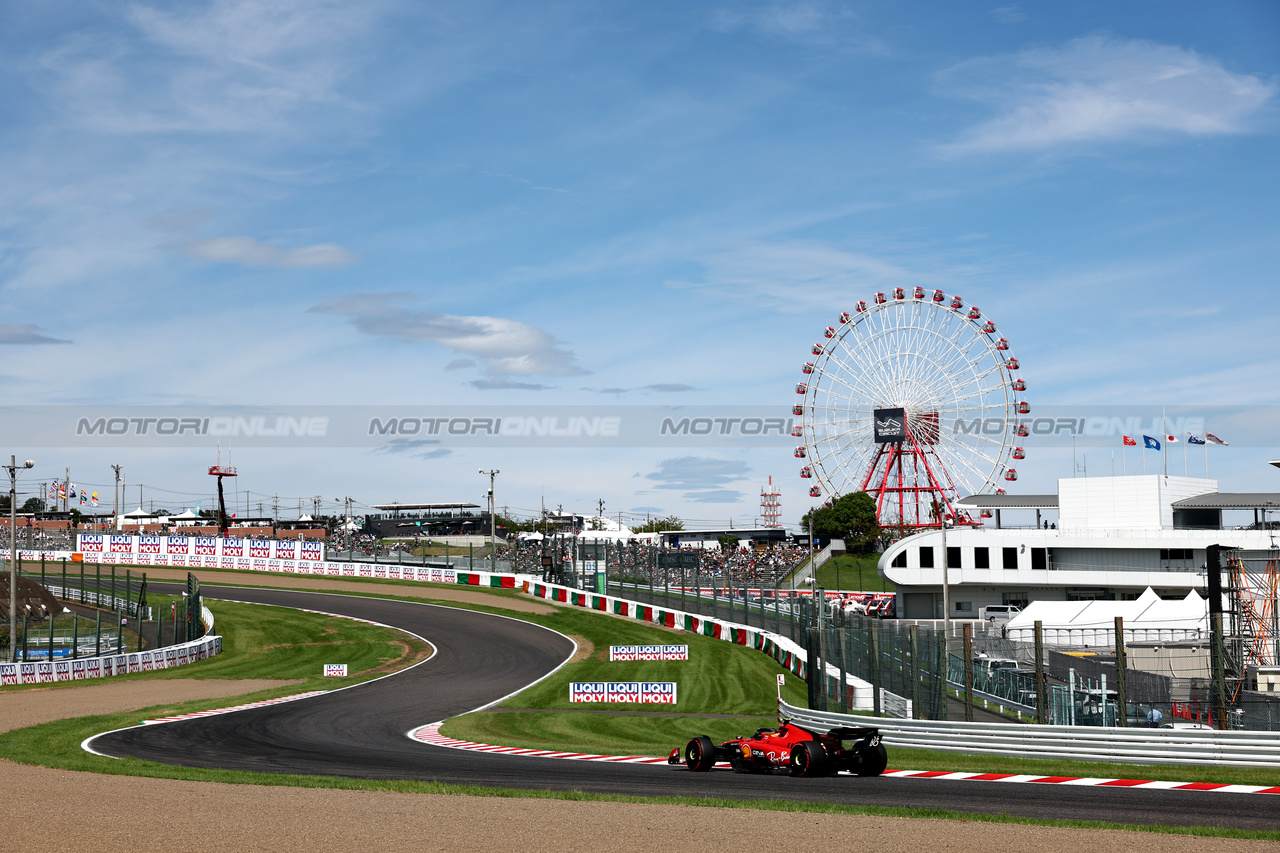 GP GIAPPONE, Carlos Sainz Jr (ESP) Ferrari SF-23.

23.09.2023. Formula 1 World Championship, Rd 17, Japanese Grand Prix, Suzuka, Japan, Qualifiche Day.

 - www.xpbimages.com, EMail: requests@xpbimages.com © Copyright: Coates / XPB Images