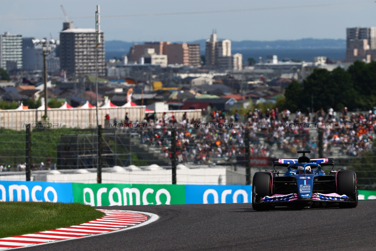 GP GIAPPONE, Esteban Ocon (FRA) Alpine F1 Team A523.

23.09.2023. Formula 1 World Championship, Rd 17, Japanese Grand Prix, Suzuka, Japan, Qualifiche Day.

 - www.xpbimages.com, EMail: requests@xpbimages.com © Copyright: Coates / XPB Images