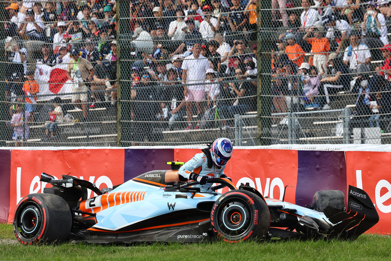 GP GIAPPONE, Logan Sargeant (USA) Williams Racing FW45 crashed out of qualifying.

23.09.2023. Formula 1 World Championship, Rd 17, Japanese Grand Prix, Suzuka, Japan, Qualifiche Day.

- www.xpbimages.com, EMail: requests@xpbimages.com © Copyright: Batchelor / XPB Images