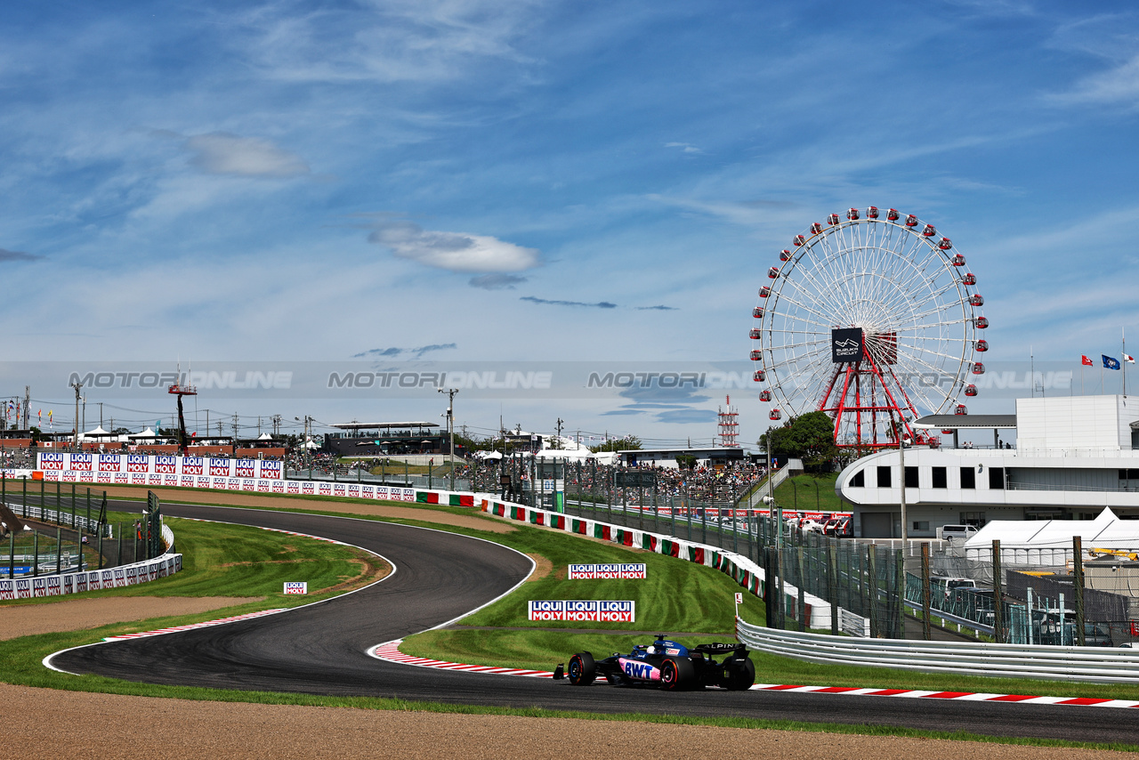 GP GIAPPONE, Esteban Ocon (FRA) Alpine F1 Team A523.

23.09.2023. Formula 1 World Championship, Rd 17, Japanese Grand Prix, Suzuka, Japan, Qualifiche Day.

 - www.xpbimages.com, EMail: requests@xpbimages.com © Copyright: Coates / XPB Images
