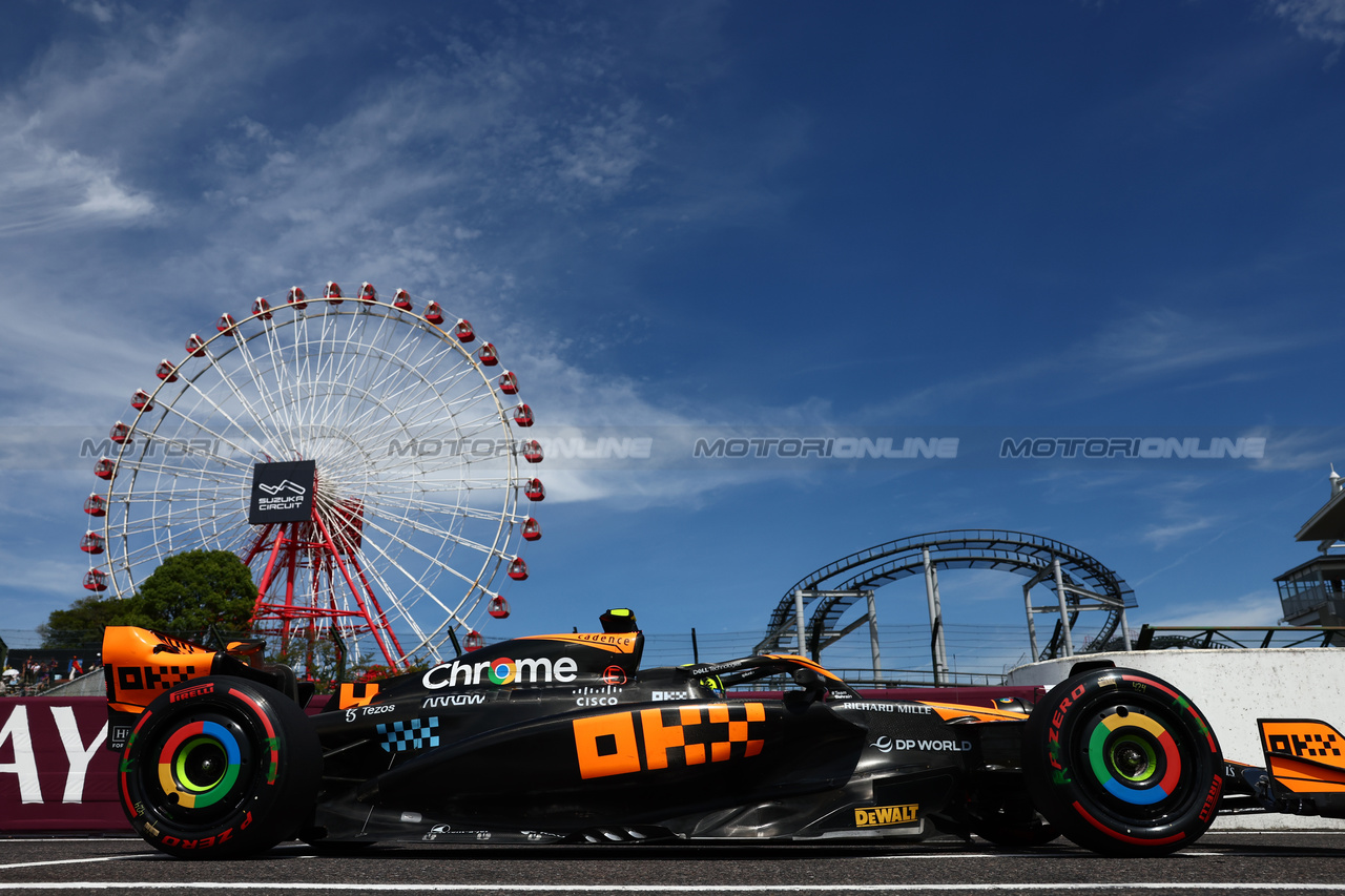 GP GIAPPONE, Lando Norris (GBR) McLaren MCL60.

23.09.2023. Formula 1 World Championship, Rd 17, Japanese Grand Prix, Suzuka, Japan, Qualifiche Day.

- www.xpbimages.com, EMail: requests@xpbimages.com © Copyright: Batchelor / XPB Images