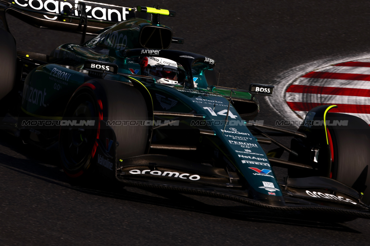 GP GIAPPONE, Fernando Alonso (ESP) Aston Martin F1 Team AMR23.

23.09.2023. Formula 1 World Championship, Rd 17, Japanese Grand Prix, Suzuka, Japan, Qualifiche Day.

 - www.xpbimages.com, EMail: requests@xpbimages.com © Copyright: Coates / XPB Images