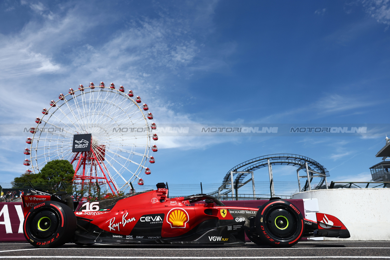 GP GIAPPONE, Charles Leclerc (MON) Ferrari SF-23.

23.09.2023. Formula 1 World Championship, Rd 17, Japanese Grand Prix, Suzuka, Japan, Qualifiche Day.

- www.xpbimages.com, EMail: requests@xpbimages.com © Copyright: Batchelor / XPB Images