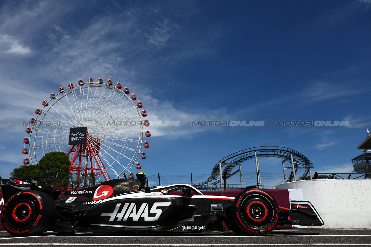 GP GIAPPONE, Nico Hulkenberg (GER) Haas VF-23.

23.09.2023. Formula 1 World Championship, Rd 17, Japanese Grand Prix, Suzuka, Japan, Qualifiche Day.

- www.xpbimages.com, EMail: requests@xpbimages.com © Copyright: Batchelor / XPB Images
