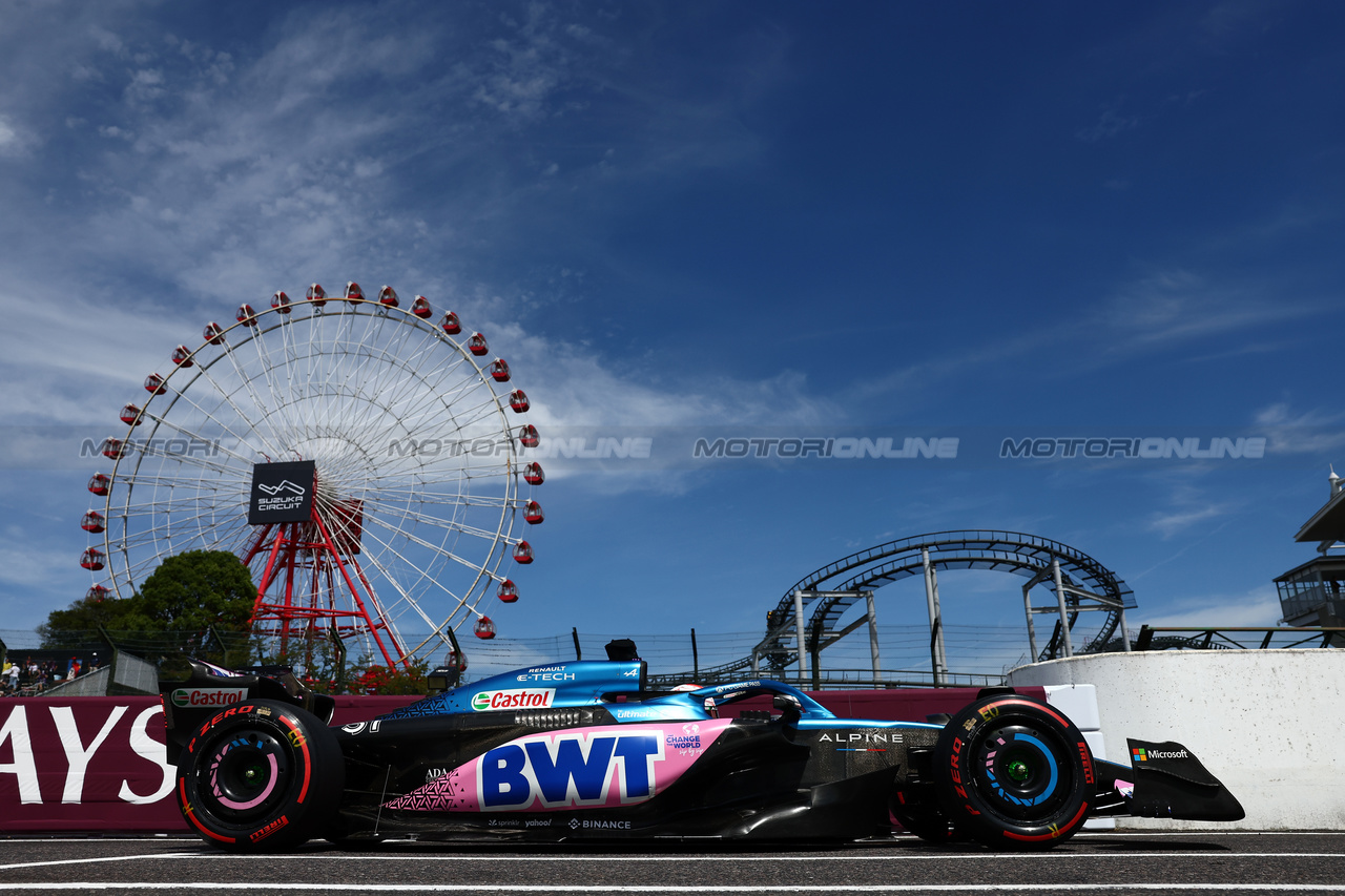 GP GIAPPONE, Esteban Ocon (FRA) Alpine F1 Team A523.

23.09.2023. Formula 1 World Championship, Rd 17, Japanese Grand Prix, Suzuka, Japan, Qualifiche Day.

- www.xpbimages.com, EMail: requests@xpbimages.com © Copyright: Batchelor / XPB Images