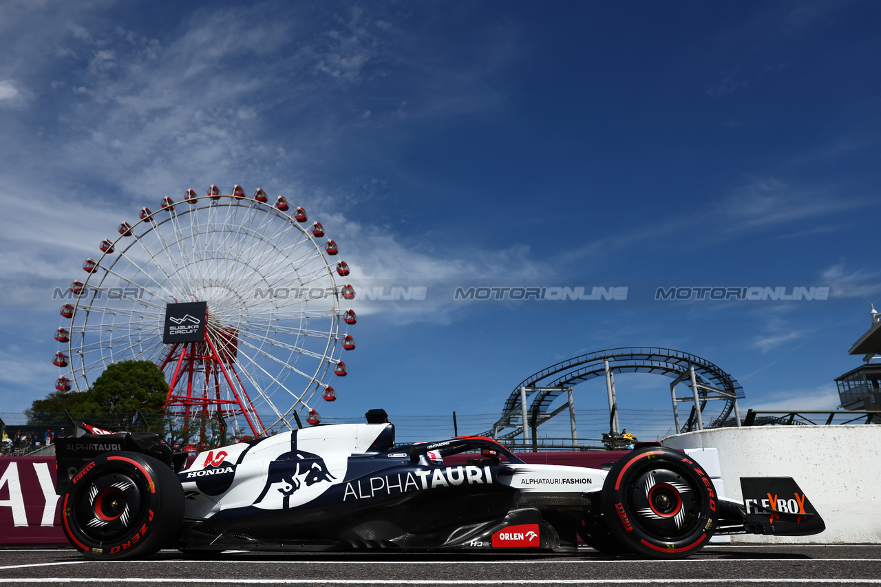 GP GIAPPONE, Liam Lawson (NZL) AlphaTauri AT04.

23.09.2023. Formula 1 World Championship, Rd 17, Japanese Grand Prix, Suzuka, Japan, Qualifiche Day.

- www.xpbimages.com, EMail: requests@xpbimages.com © Copyright: Batchelor / XPB Images