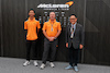 GP GIAPPONE, (L to R): Ryo Hirakawa (JPN) McLaren Reserve Driver with Zak Brown (USA) McLaren Executive Director e Akio Toyoda (JPN) President Toyota Motor Corporation.
23.09.2023. Formula 1 World Championship, Rd 17, Japanese Grand Prix, Suzuka, Japan, Qualifiche Day.
- www.xpbimages.com, EMail: requests@xpbimages.com © Copyright: Moy / XPB Images