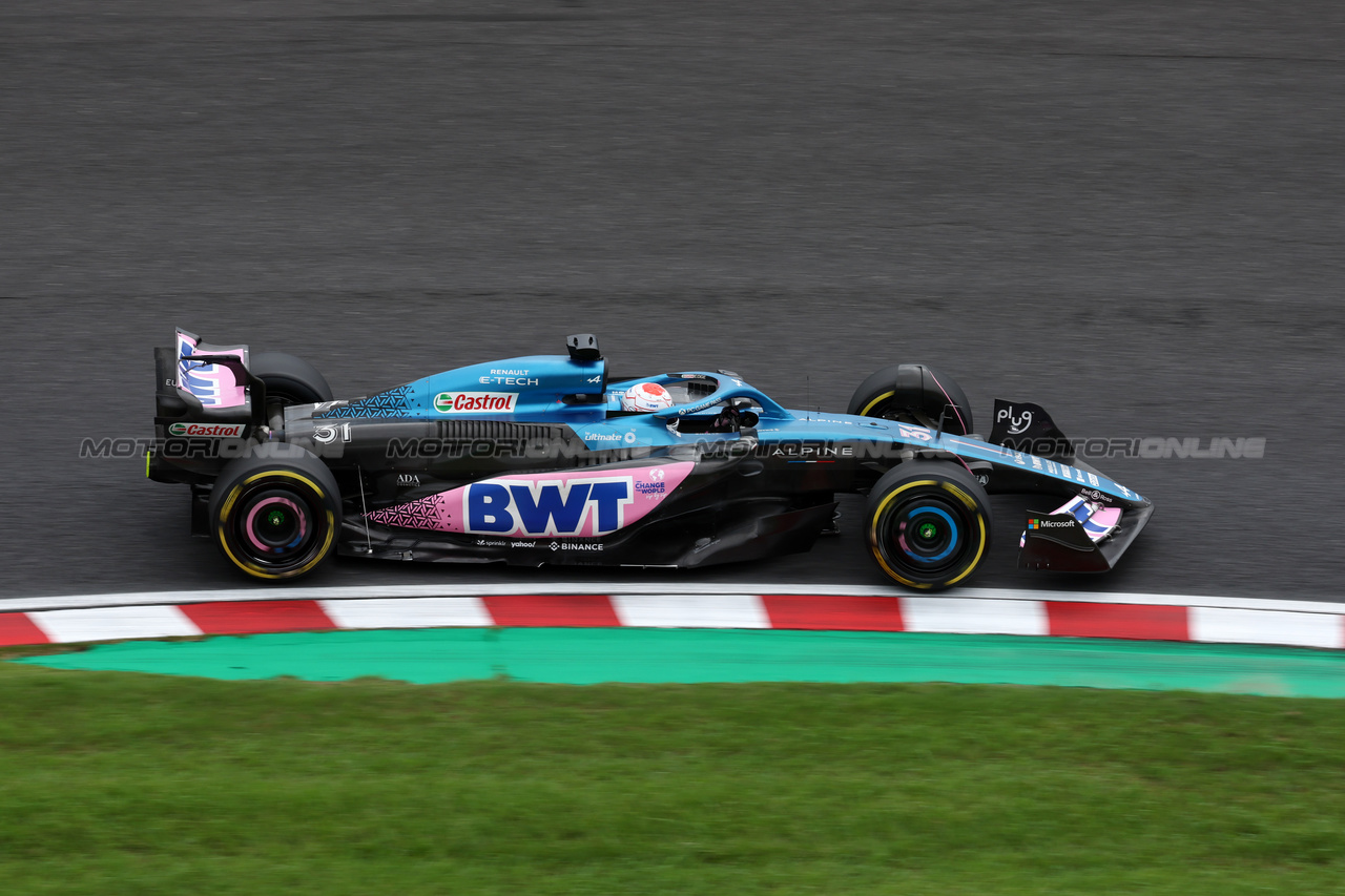 GP GIAPPONE, Esteban Ocon (FRA) Alpine F1 Team A523.

22.09.2023. Formula 1 World Championship, Rd 17, Japanese Grand Prix, Suzuka, Japan, Practice Day.

- www.xpbimages.com, EMail: requests@xpbimages.com © Copyright: Moy / XPB Images