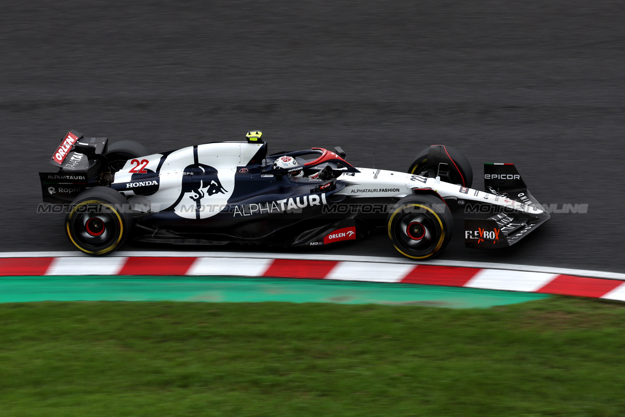 GP GIAPPONE, Yuki Tsunoda (JPN) AlphaTauri AT04.

22.09.2023. Formula 1 World Championship, Rd 17, Japanese Grand Prix, Suzuka, Japan, Practice Day.

- www.xpbimages.com, EMail: requests@xpbimages.com © Copyright: Moy / XPB Images