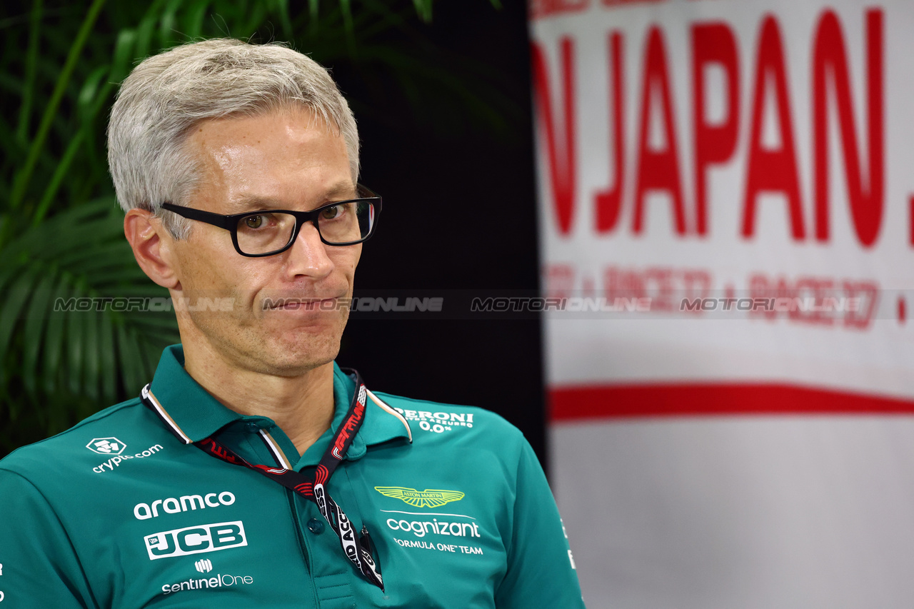 GP GIAPPONE, Mike Krack (LUX) Aston Martin F1 Team, Team Principal, in the FIA Press Conference.

22.09.2023. Formula 1 World Championship, Rd 17, Japanese Grand Prix, Suzuka, Japan, Practice Day.

- www.xpbimages.com, EMail: requests@xpbimages.com © Copyright: Batchelor / XPB Images