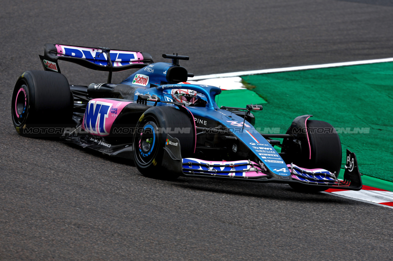 GP GIAPPONE, Esteban Ocon (FRA), Alpine F1 Team 
22.09.2023. Formula 1 World Championship, Rd 17, Japanese Grand Prix, Suzuka, Japan, Practice Day.
- www.xpbimages.com, EMail: requests@xpbimages.com © Copyright: Charniaux / XPB Images