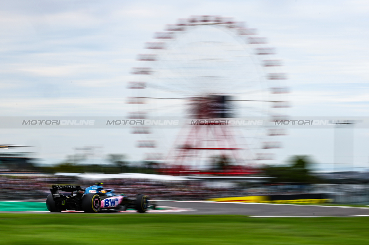 GP GIAPPONE, Pierre Gasly (FRA), Alpine F1 Team 
22.09.2023. Formula 1 World Championship, Rd 17, Japanese Grand Prix, Suzuka, Japan, Practice Day.
- www.xpbimages.com, EMail: requests@xpbimages.com © Copyright: Charniaux / XPB Images