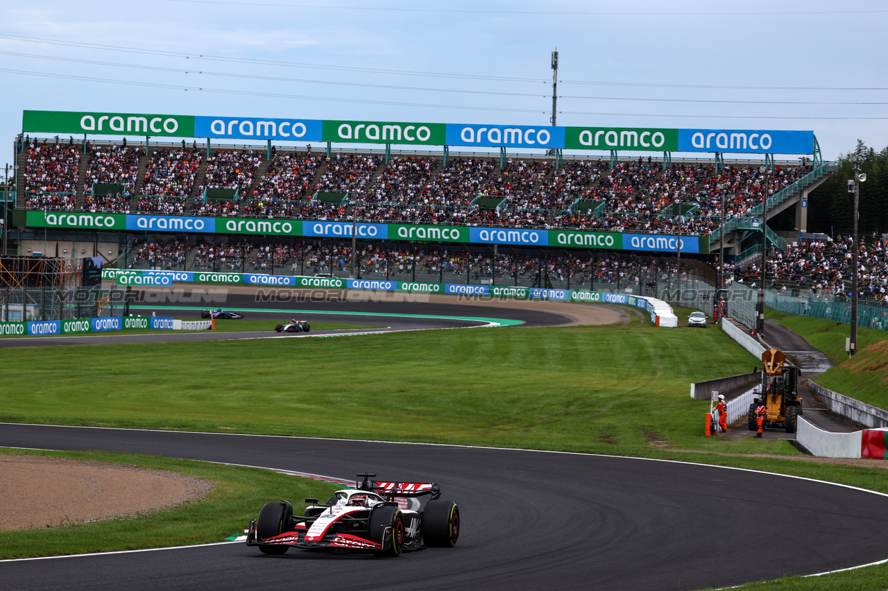 GP GIAPPONE, Kevin Magnussen (DEN), Haas F1 Team 
22.09.2023. Formula 1 World Championship, Rd 17, Japanese Grand Prix, Suzuka, Japan, Practice Day.
- www.xpbimages.com, EMail: requests@xpbimages.com © Copyright: Charniaux / XPB Images