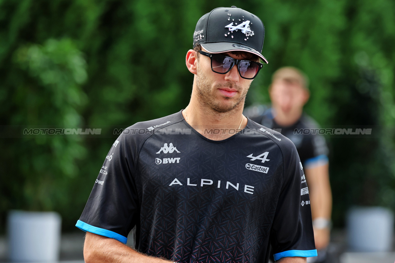 GP GIAPPONE, Pierre Gasly (FRA) Alpine F1 Team.

22.09.2023. Formula 1 World Championship, Rd 17, Japanese Grand Prix, Suzuka, Japan, Practice Day.

- www.xpbimages.com, EMail: requests@xpbimages.com © Copyright: Moy / XPB Images