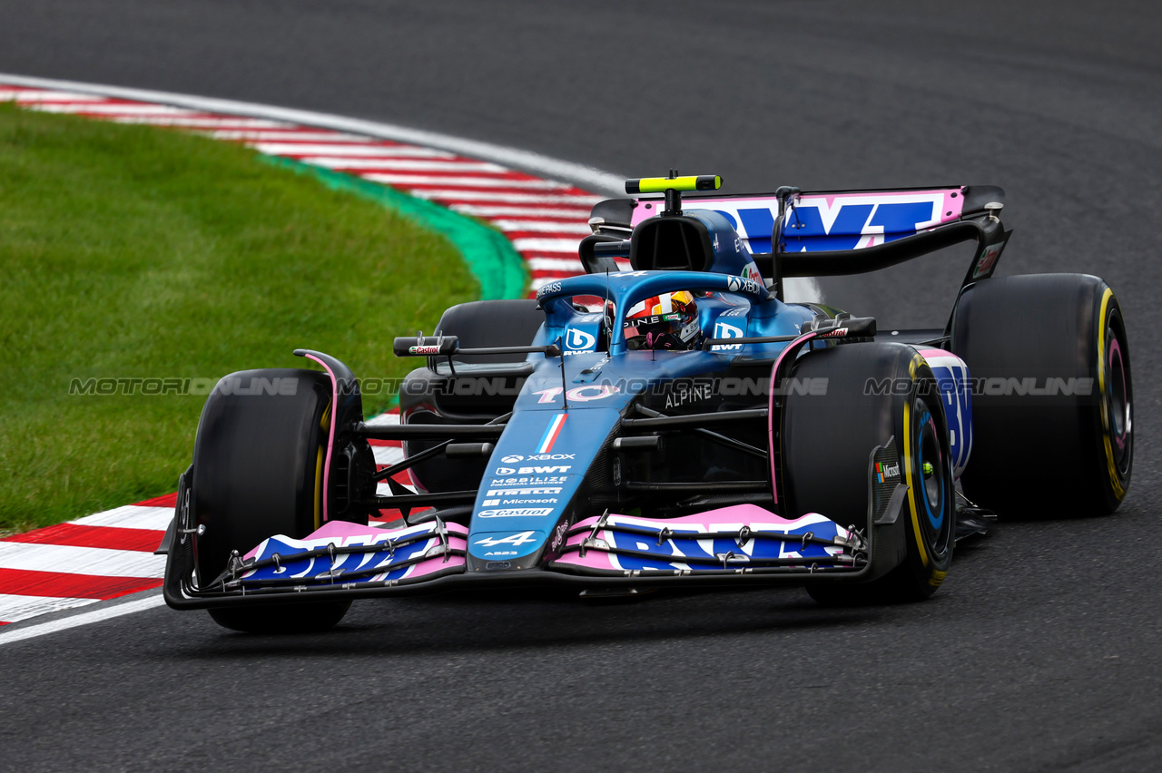 GP GIAPPONE, Pierre Gasly (FRA), Alpine F1 Team 
22.09.2023. Formula 1 World Championship, Rd 17, Japanese Grand Prix, Suzuka, Japan, Practice Day.
- www.xpbimages.com, EMail: requests@xpbimages.com © Copyright: Charniaux / XPB Images