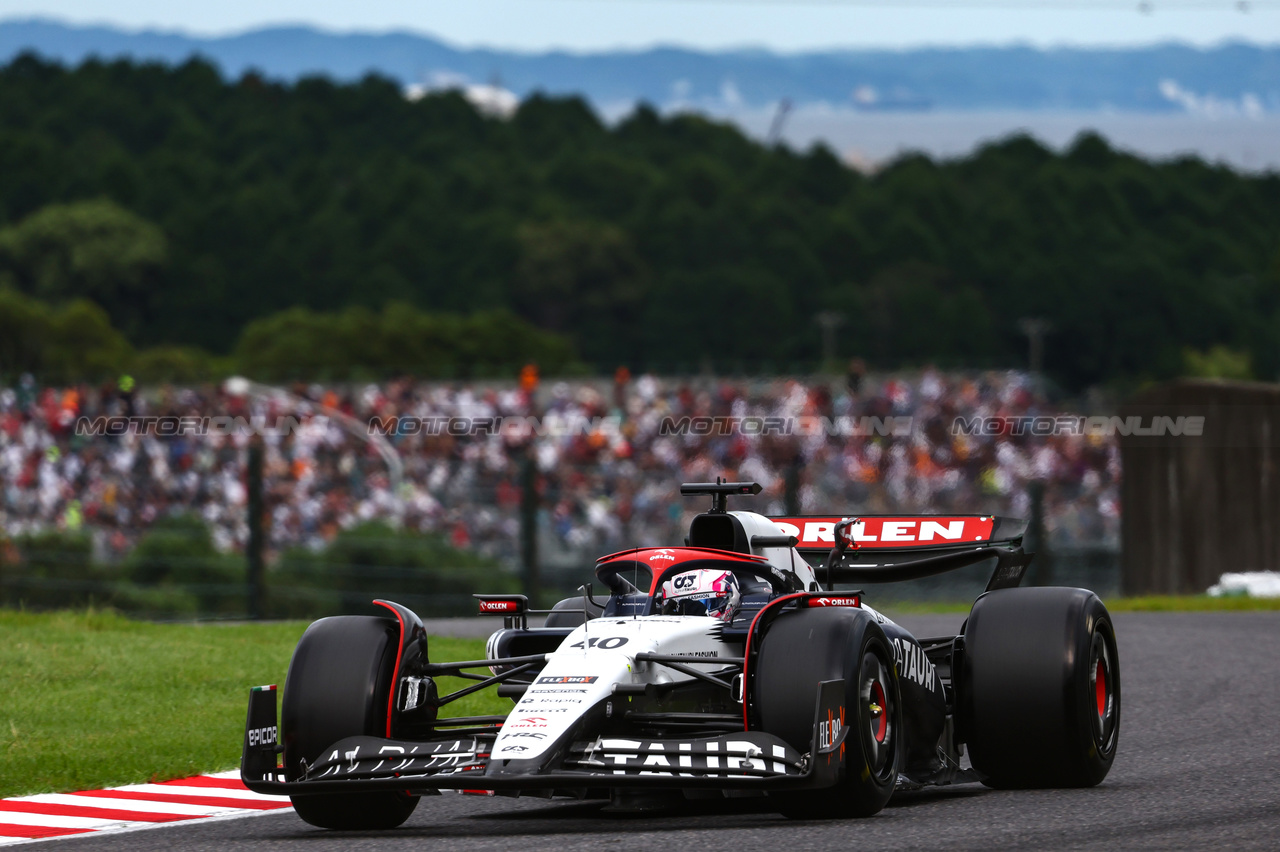 GP GIAPPONE, Liam Lawson (NZL) AlphaTauri 
22.09.2023. Formula 1 World Championship, Rd 17, Japanese Grand Prix, Suzuka, Japan, Practice Day.
- www.xpbimages.com, EMail: requests@xpbimages.com © Copyright: Charniaux / XPB Images