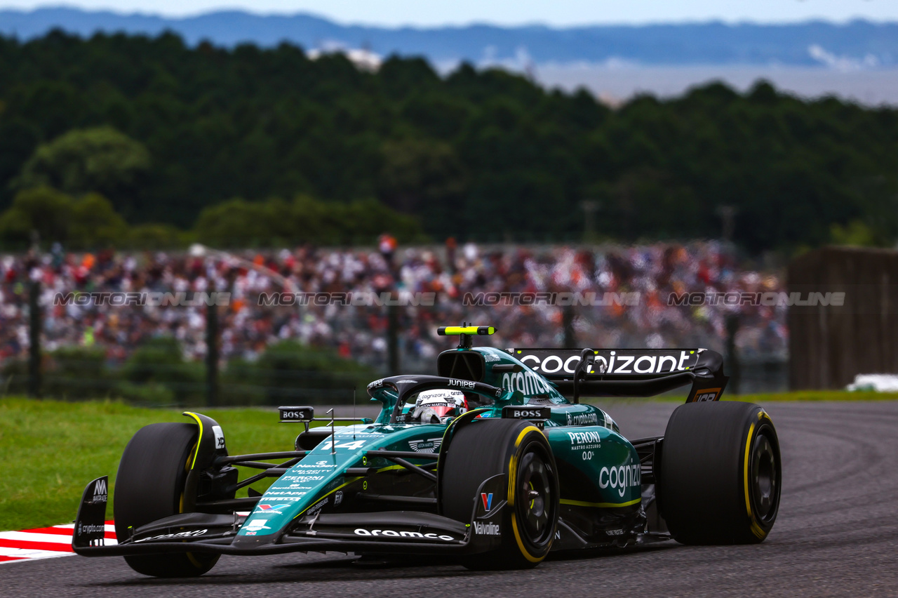 GP GIAPPONE, Fernando Alonso (ESP), Aston Martin Racing 
22.09.2023. Formula 1 World Championship, Rd 17, Japanese Grand Prix, Suzuka, Japan, Practice Day.
- www.xpbimages.com, EMail: requests@xpbimages.com © Copyright: Charniaux / XPB Images