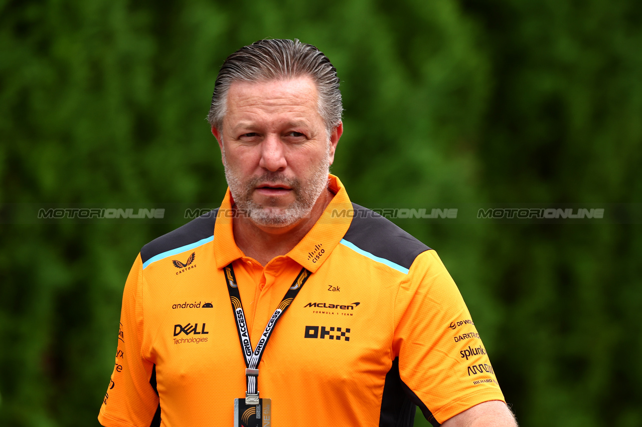 GP GIAPPONE, Zak Brown (USA) McLaren Executive Director.

22.09.2023. Formula 1 World Championship, Rd 17, Japanese Grand Prix, Suzuka, Japan, Practice Day.

- www.xpbimages.com, EMail: requests@xpbimages.com © Copyright: Batchelor / XPB Images