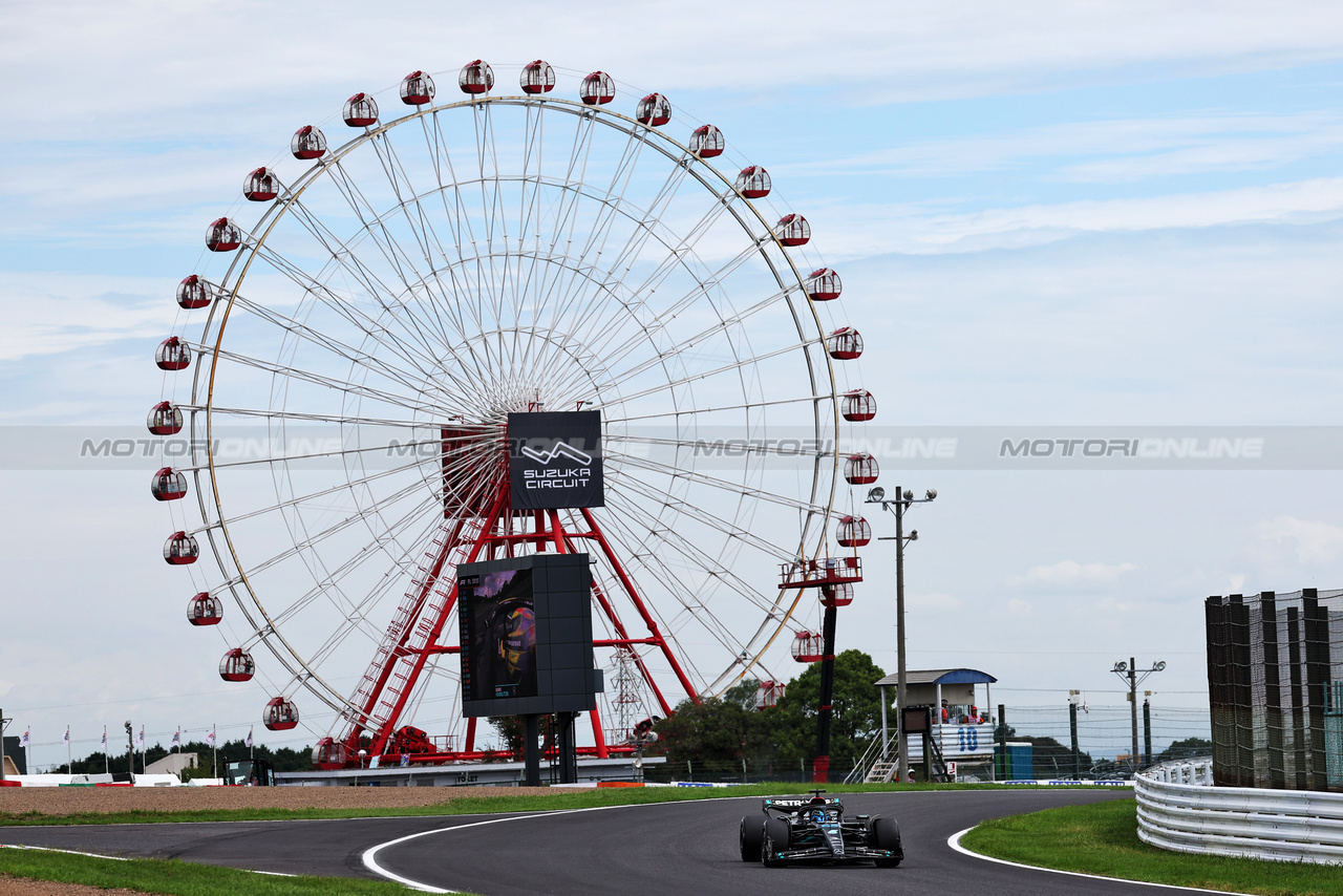 GP GIAPPONE, George Russell (GBR) Mercedes AMG F1 W14.

22.09.2023. Formula 1 World Championship, Rd 17, Japanese Grand Prix, Suzuka, Japan, Practice Day.

- www.xpbimages.com, EMail: requests@xpbimages.com © Copyright: Moy / XPB Images