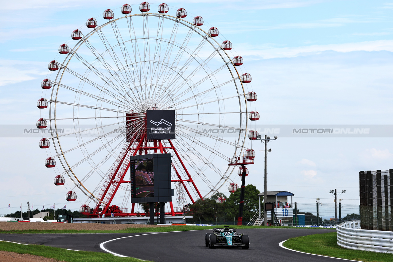 GP GIAPPONE, Lance Stroll (CDN) Aston Martin F1 Team AMR23.

22.09.2023. Formula 1 World Championship, Rd 17, Japanese Grand Prix, Suzuka, Japan, Practice Day.

- www.xpbimages.com, EMail: requests@xpbimages.com © Copyright: Moy / XPB Images
