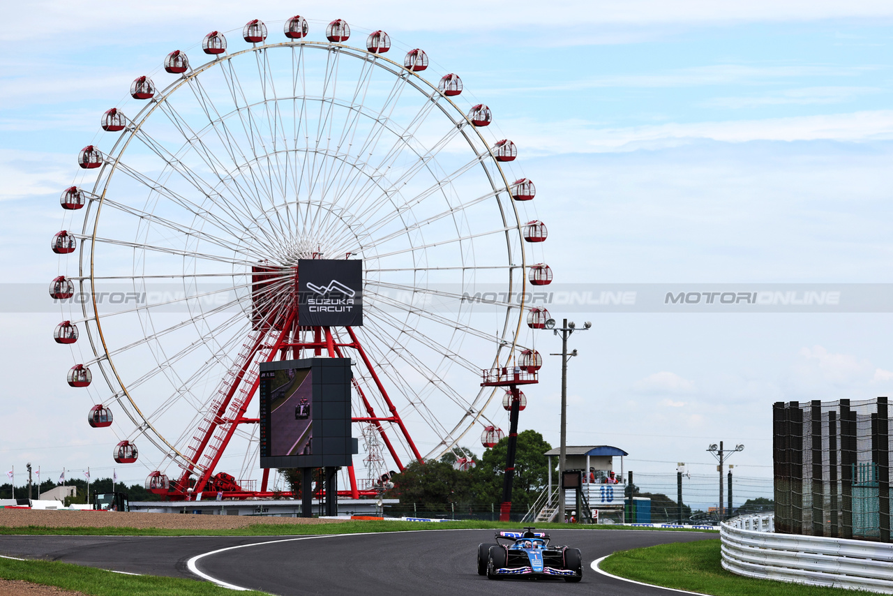 GP GIAPPONE, Esteban Ocon (FRA) Alpine F1 Team A523.

22.09.2023. Formula 1 World Championship, Rd 17, Japanese Grand Prix, Suzuka, Japan, Practice Day.

- www.xpbimages.com, EMail: requests@xpbimages.com © Copyright: Moy / XPB Images