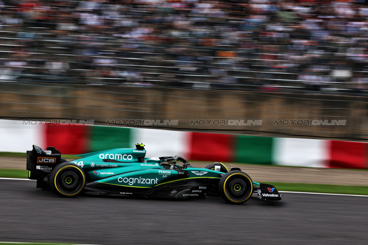 GP GIAPPONE, Fernando Alonso (ESP) Aston Martin F1 Team AMR23.

22.09.2023. Formula 1 World Championship, Rd 17, Japanese Grand Prix, Suzuka, Japan, Practice Day.

- www.xpbimages.com, EMail: requests@xpbimages.com © Copyright: Moy / XPB Images