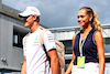 GP GIAPPONE, (L to R): Mick Schumacher (GER) Mercedes AMG F1 Reserve Driver with Domenica Laila Hasanovic (DEN).
22.09.2023. Formula 1 World Championship, Rd 17, Japanese Grand Prix, Suzuka, Japan, Practice Day.
 - www.xpbimages.com, EMail: requests@xpbimages.com © Copyright: Coates / XPB Images