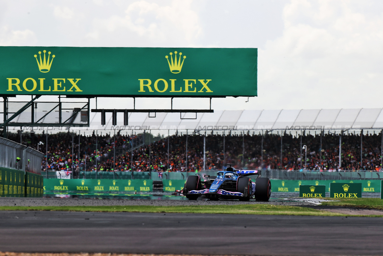 GP GRAN BRETAGNA, Esteban Ocon (FRA) Alpine F1 Team A523.

09.07.2023. Formula 1 World Championship, Rd 11, British Grand Prix, Silverstone, England, Gara Day.

- www.xpbimages.com, EMail: requests@xpbimages.com © Copyright: Staley / XPB Images