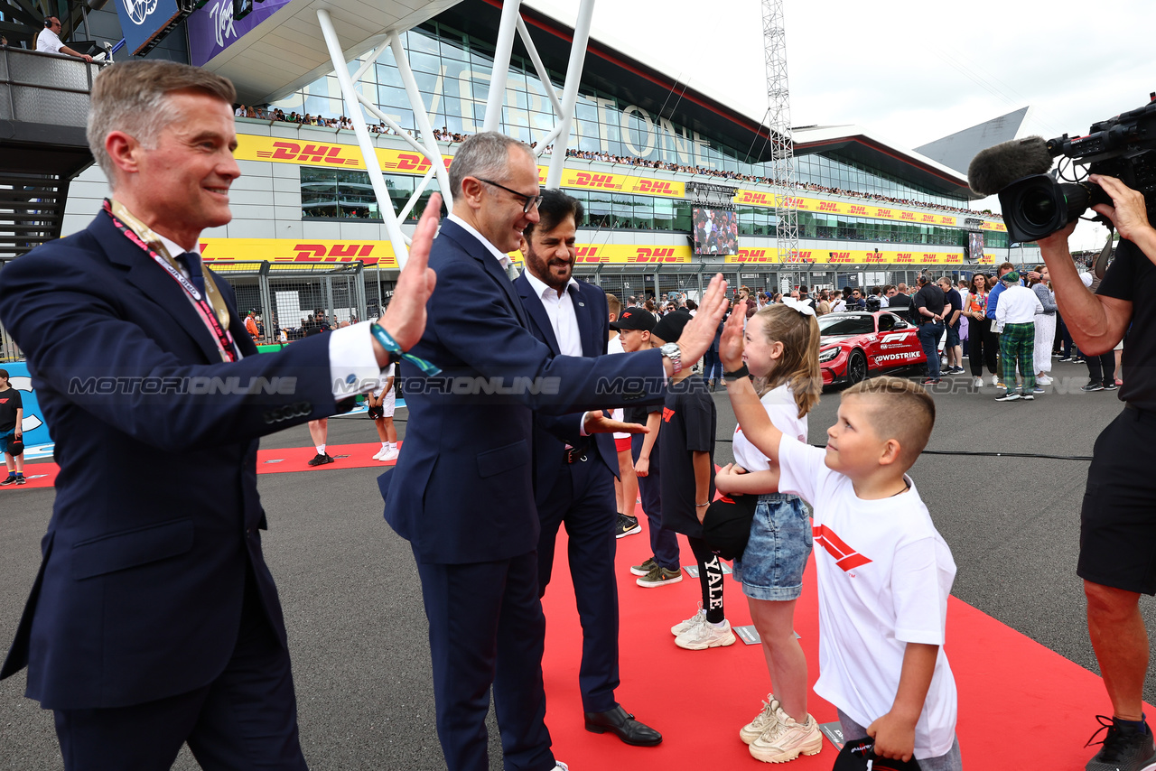 GP GRAN BRETAGNA, Stefano Domenicali (ITA) Formula One President e CEO on the grid.

09.07.2023. Formula 1 World Championship, Rd 11, British Grand Prix, Silverstone, England, Gara Day.

- www.xpbimages.com, EMail: requests@xpbimages.com © Copyright: Batchelor / XPB Images