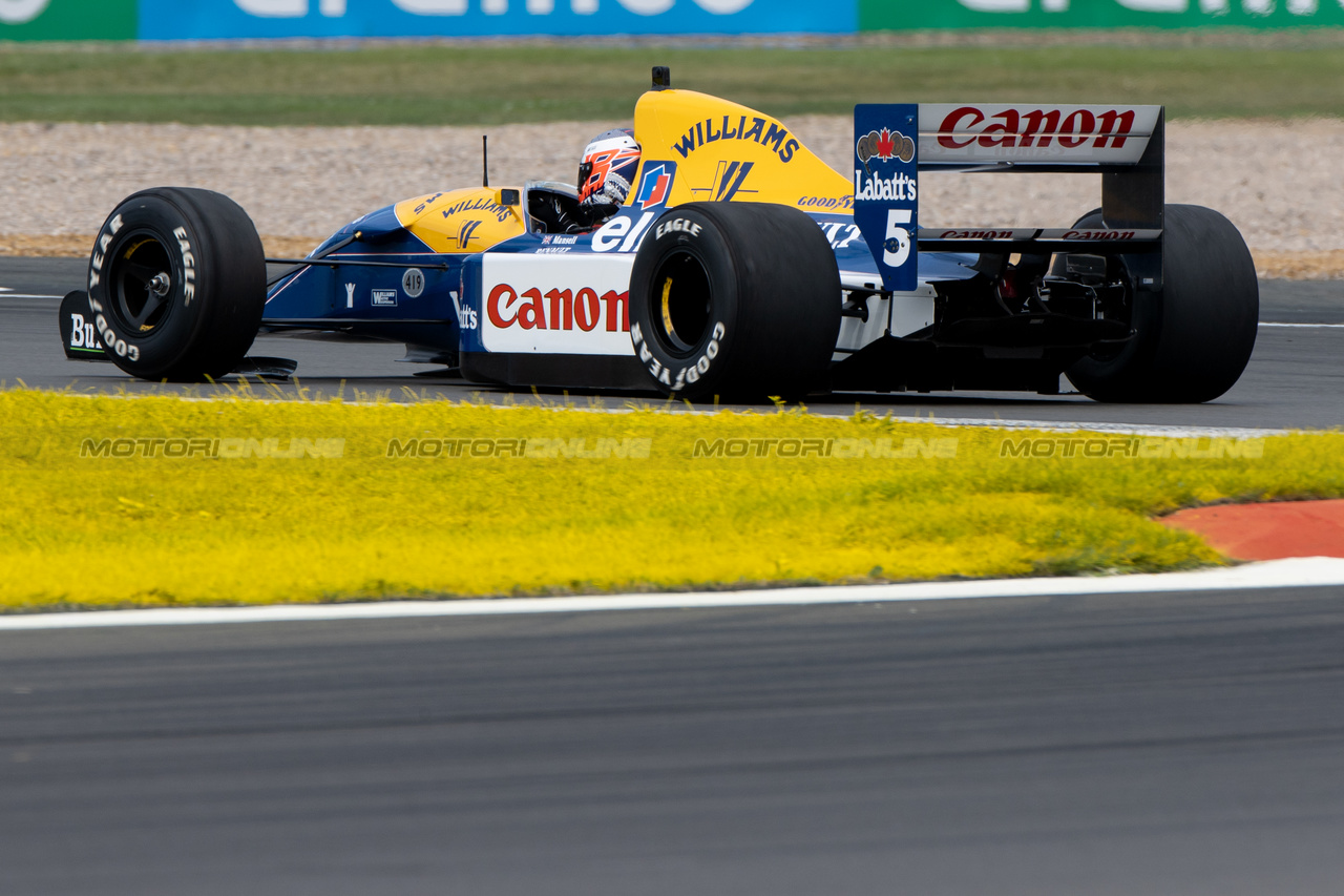 GP GRAN BRETAGNA, Jenson Button (GBR) Sky Sports F1 Presenter / Williams Racing Senior Advisor drives the 1992 Williams FW14B.

09.07.2023. Formula 1 World Championship, Rd 11, British Grand Prix, Silverstone, England, Gara Day.

- www.xpbimages.com, EMail: requests@xpbimages.com © Copyright: Staley / XPB Images