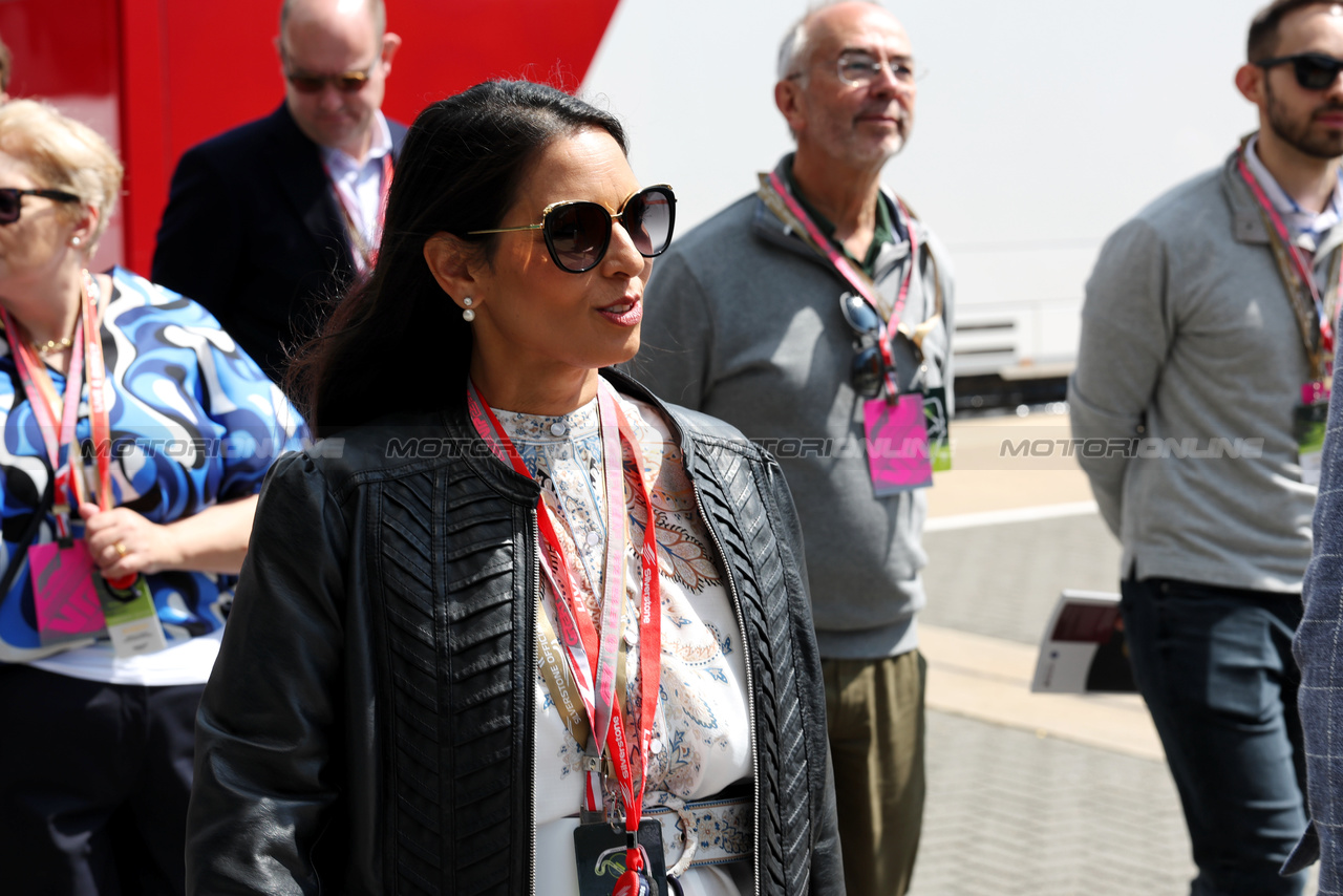 GP GRAN BRETAGNA, Priti Patel (GBR) MP.

09.07.2023. Formula 1 World Championship, Rd 11, British Grand Prix, Silverstone, England, Gara Day.

 - www.xpbimages.com, EMail: requests@xpbimages.com © Copyright: Rew / XPB Images