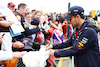 GP GRAN BRETAGNA, Sergio Perez (MEX) Red Bull Racing with fans.
09.07.2023. Formula 1 World Championship, Rd 11, British Grand Prix, Silverstone, England, Gara Day.
 - www.xpbimages.com, EMail: requests@xpbimages.com © Copyright: Coates / XPB Images