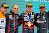 GP GRAN BRETAGNA, The podium (L to R): Lando Norris (GBR) McLaren, second; Gianpiero Lambiase (ITA) Red Bull Racing Engineer; Max Verstappen (NLD) Red Bull Racing, vincitore; Lewis Hamilton (GBR) Mercedes AMG F1, third.
09.07.2023. Formula 1 World Championship, Rd 11, British Grand Prix, Silverstone, England, Gara Day.
 - www.xpbimages.com, EMail: requests@xpbimages.com © Copyright: Rew / XPB Images