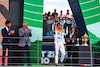 GP GRAN BRETAGNA, Lando Norris (GBR) McLaren celebrates his second position on the podium.
09.07.2023. Formula 1 World Championship, Rd 11, British Grand Prix, Silverstone, England, Gara Day.
 - www.xpbimages.com, EMail: requests@xpbimages.com © Copyright: Coates / XPB Images