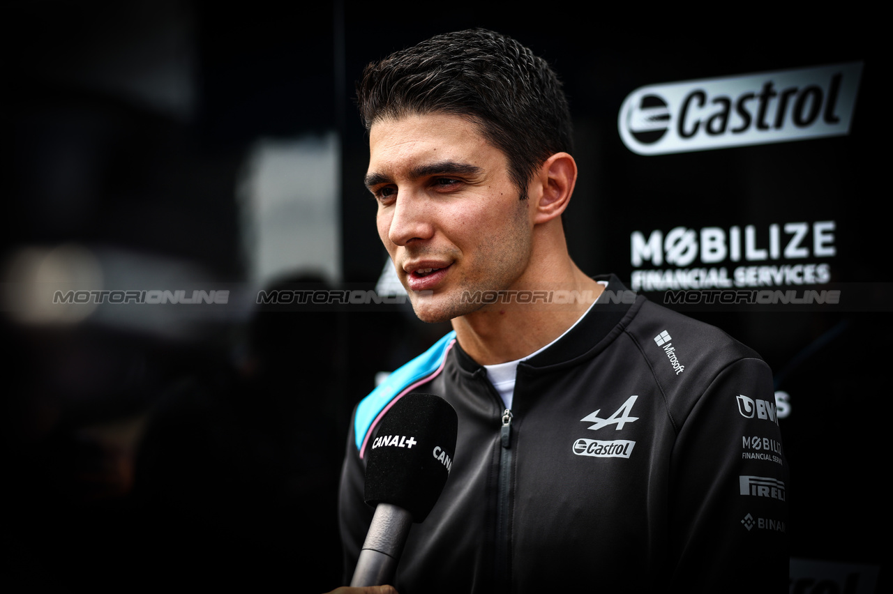 GP GRAN BRETAGNA, Esteban Ocon (FRA), Alpine F1 Team 
06.07.2023. Formula 1 World Championship, Rd 11, British Grand Prix, Silverstone, England, Preparation Day.
- www.xpbimages.com, EMail: requests@xpbimages.com © Copyright: Charniaux / XPB Images