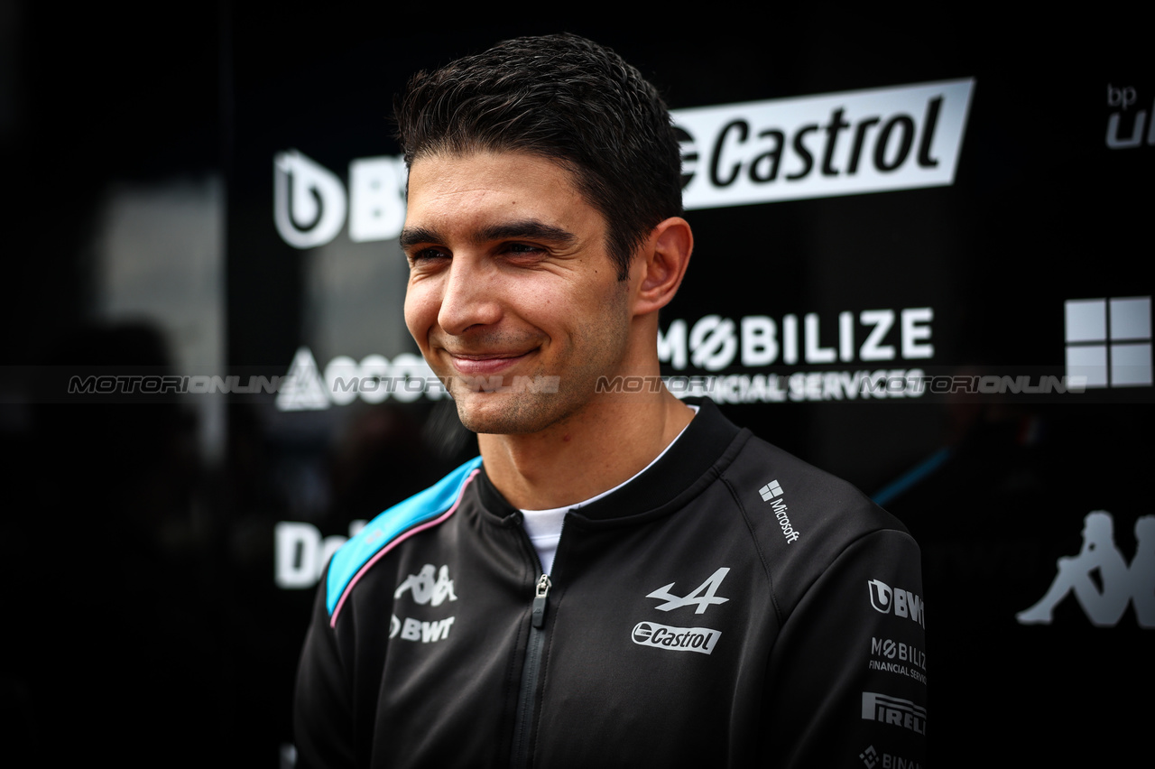 GP GRAN BRETAGNA, Esteban Ocon (FRA), Alpine F1 Team 
06.07.2023. Formula 1 World Championship, Rd 11, British Grand Prix, Silverstone, England, Preparation Day.
- www.xpbimages.com, EMail: requests@xpbimages.com © Copyright: Charniaux / XPB Images