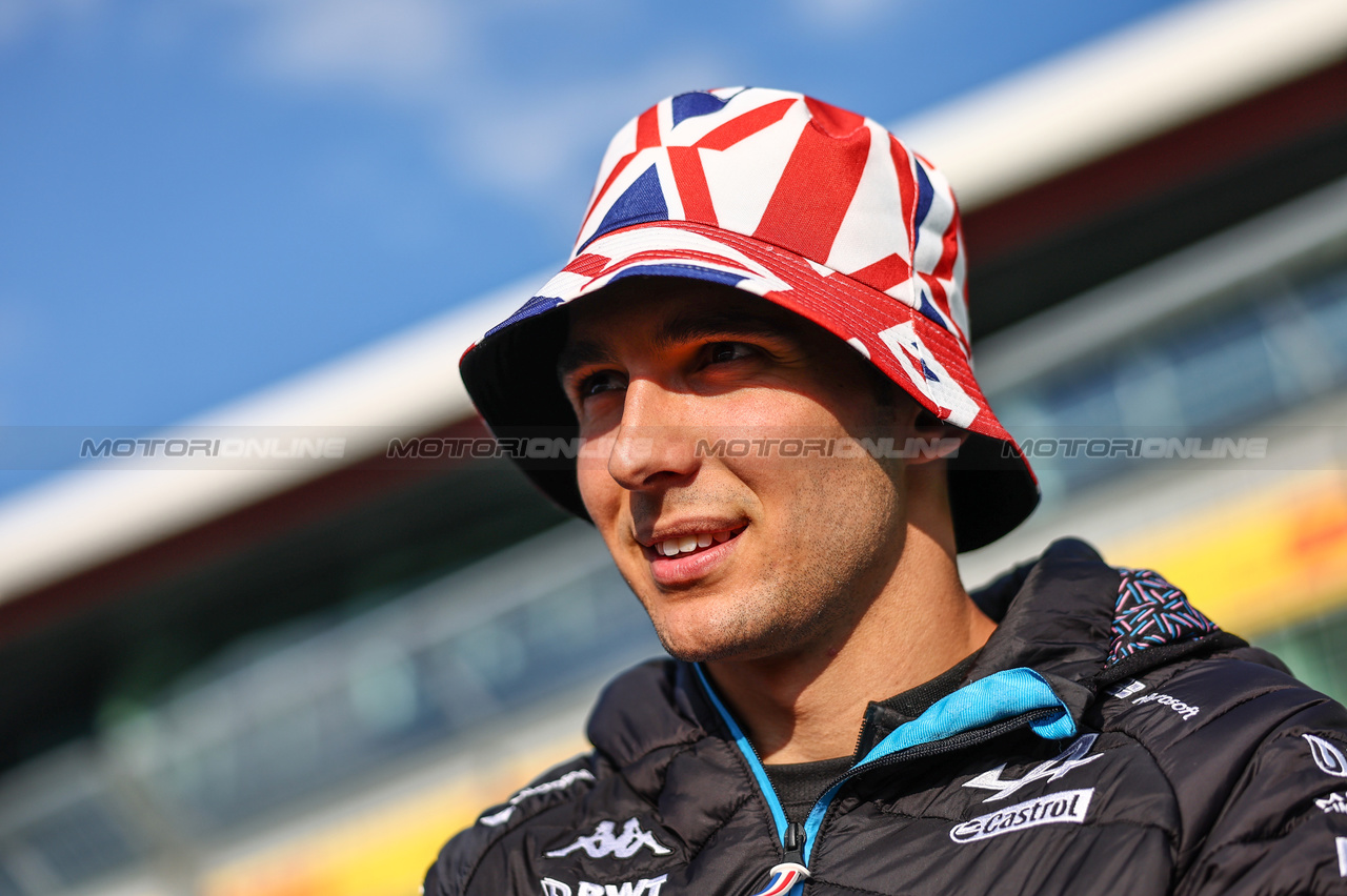 GP GRAN BRETAGNA, Esteban Ocon (FRA), Alpine F1 Team 
06.07.2023. Formula 1 World Championship, Rd 11, British Grand Prix, Silverstone, England, Preparation Day.
- www.xpbimages.com, EMail: requests@xpbimages.com © Copyright: Charniaux / XPB Images