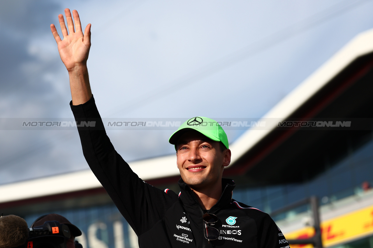 GP GRAN BRETAGNA, George Russell (GBR) Mercedes AMG F1.

06.07.2023. Formula 1 World Championship, Rd 11, British Grand Prix, Silverstone, England, Preparation Day.

 - www.xpbimages.com, EMail: requests@xpbimages.com © Copyright: Coates / XPB Images