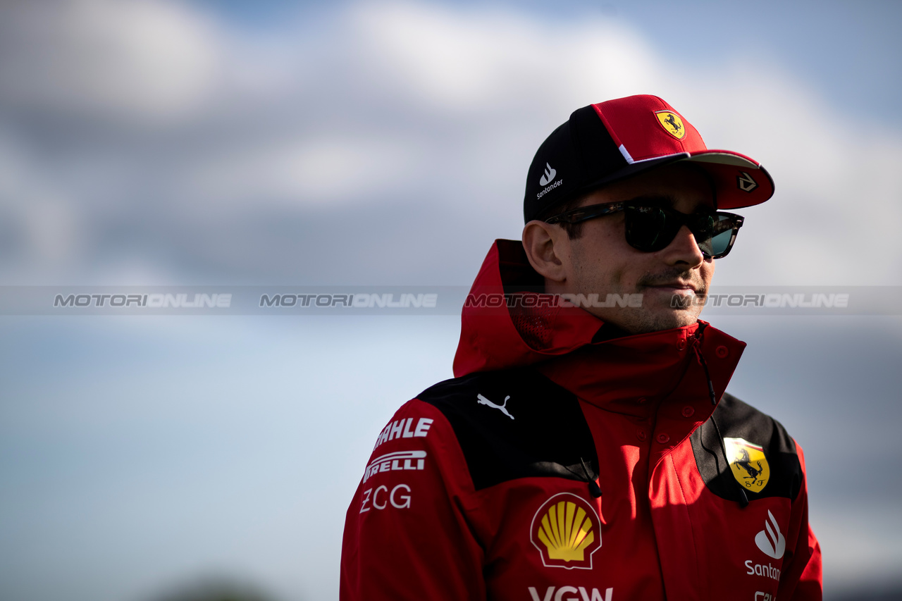 GP GRAN BRETAGNA, Charles Leclerc (MON) Ferrari.

06.07.2023. Formula 1 World Championship, Rd 11, British Grand Prix, Silverstone, England, Preparation Day.

- www.xpbimages.com, EMail: requests@xpbimages.com © Copyright: Staley / XPB Images