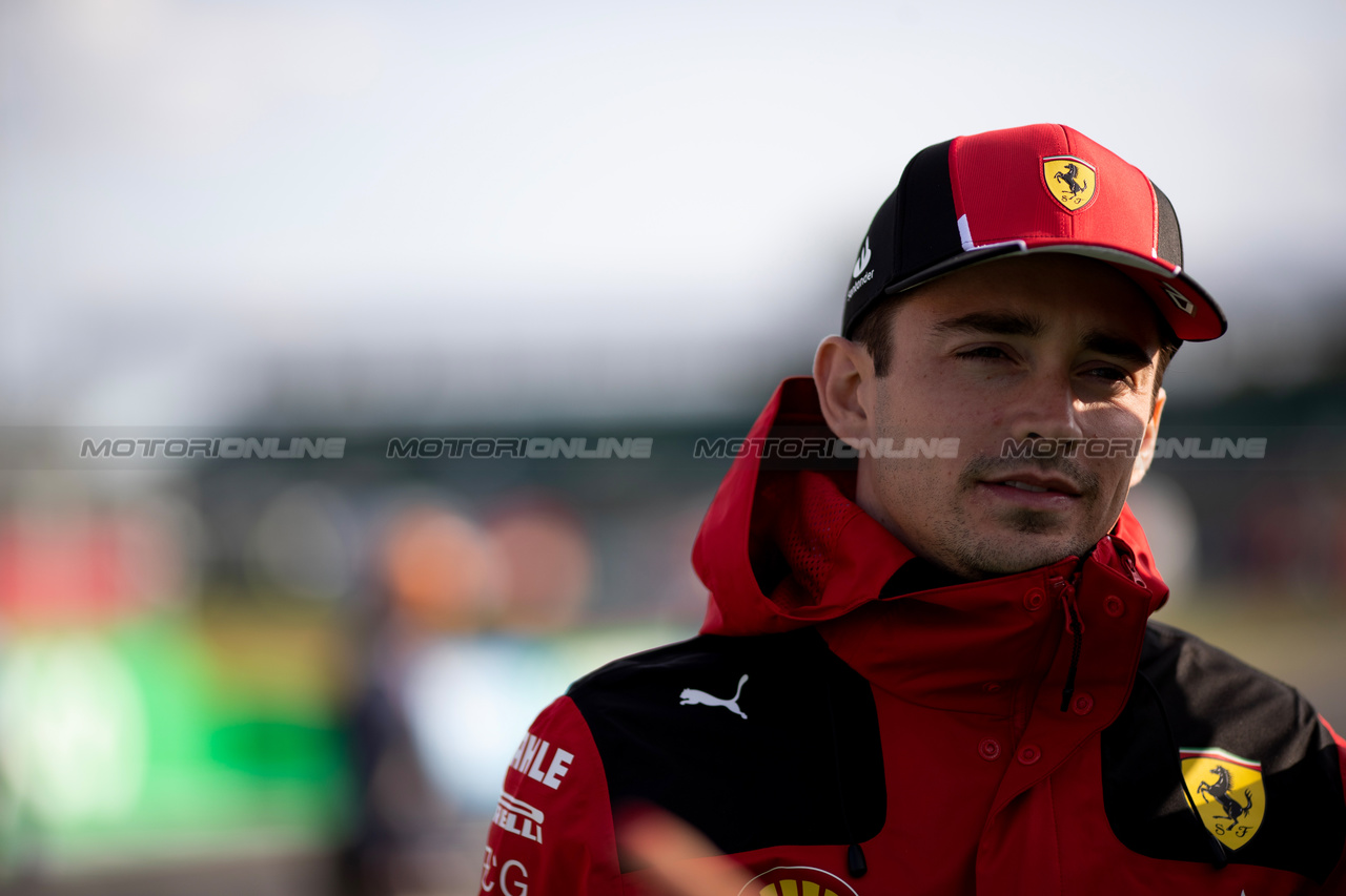 GP GRAN BRETAGNA, Charles Leclerc (MON) Ferrari.

06.07.2023. Formula 1 World Championship, Rd 11, British Grand Prix, Silverstone, England, Preparation Day.

- www.xpbimages.com, EMail: requests@xpbimages.com © Copyright: Staley / XPB Images