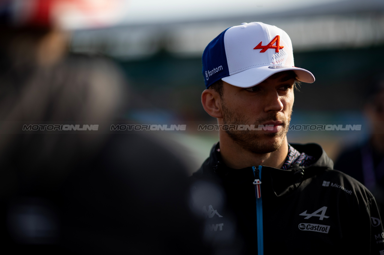 GP GRAN BRETAGNA, Pierre Gasly (FRA) Alpine F1 Team.

06.07.2023. Formula 1 World Championship, Rd 11, British Grand Prix, Silverstone, England, Preparation Day.

- www.xpbimages.com, EMail: requests@xpbimages.com © Copyright: Staley / XPB Images