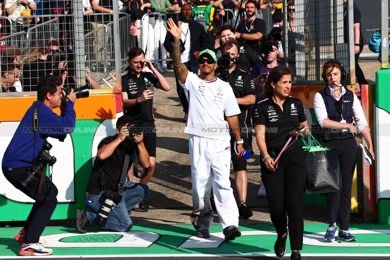 GP GRAN BRETAGNA, Lewis Hamilton (GBR) Mercedes AMG F1.

06.07.2023. Formula 1 World Championship, Rd 11, British Grand Prix, Silverstone, England, Preparation Day.

 - www.xpbimages.com, EMail: requests@xpbimages.com © Copyright: Coates / XPB Images
