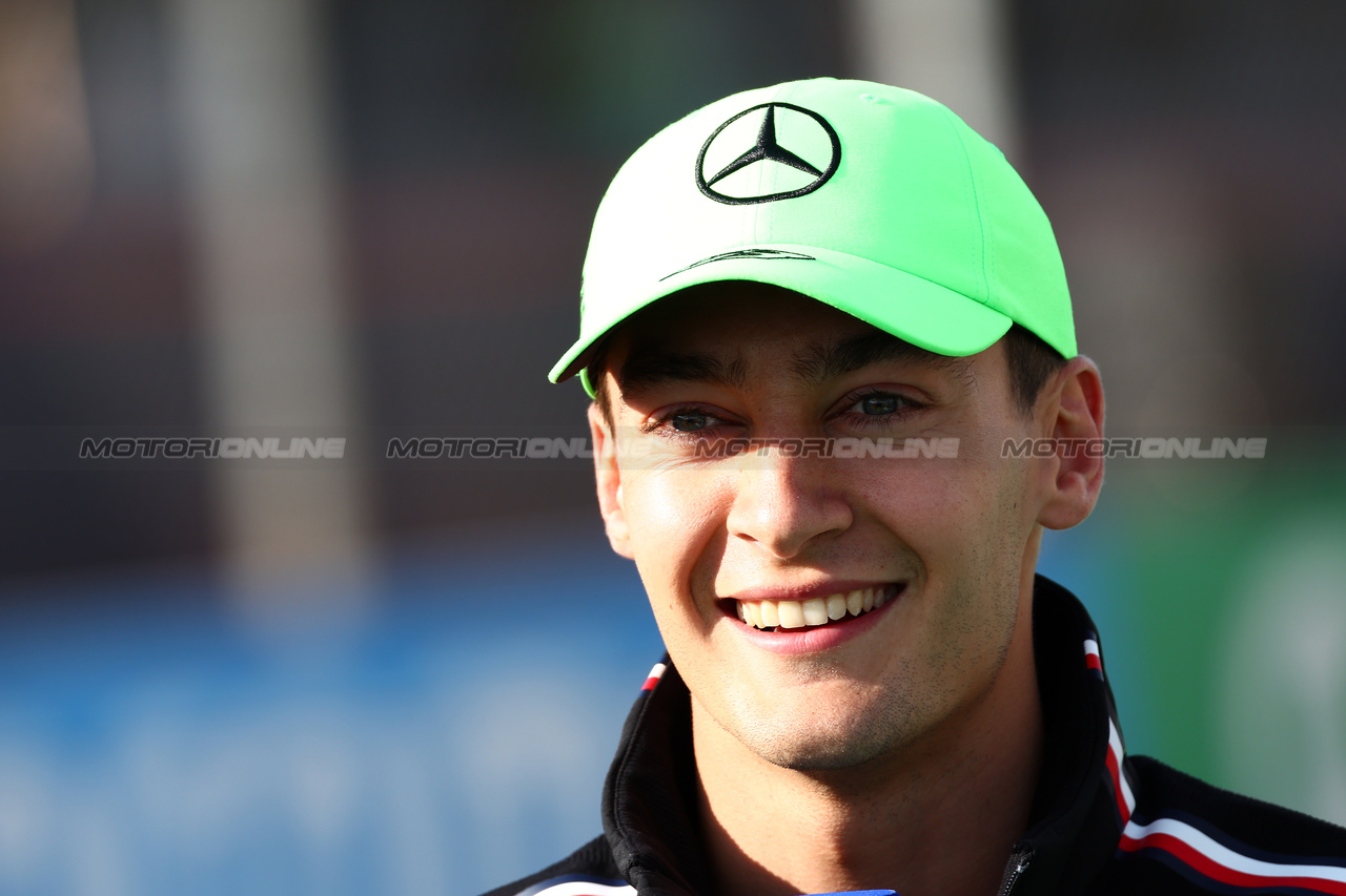 GP GRAN BRETAGNA, George Russell (GBR) Mercedes AMG F1.

06.07.2023. Formula 1 World Championship, Rd 11, British Grand Prix, Silverstone, England, Preparation Day.

 - www.xpbimages.com, EMail: requests@xpbimages.com © Copyright: Coates / XPB Images