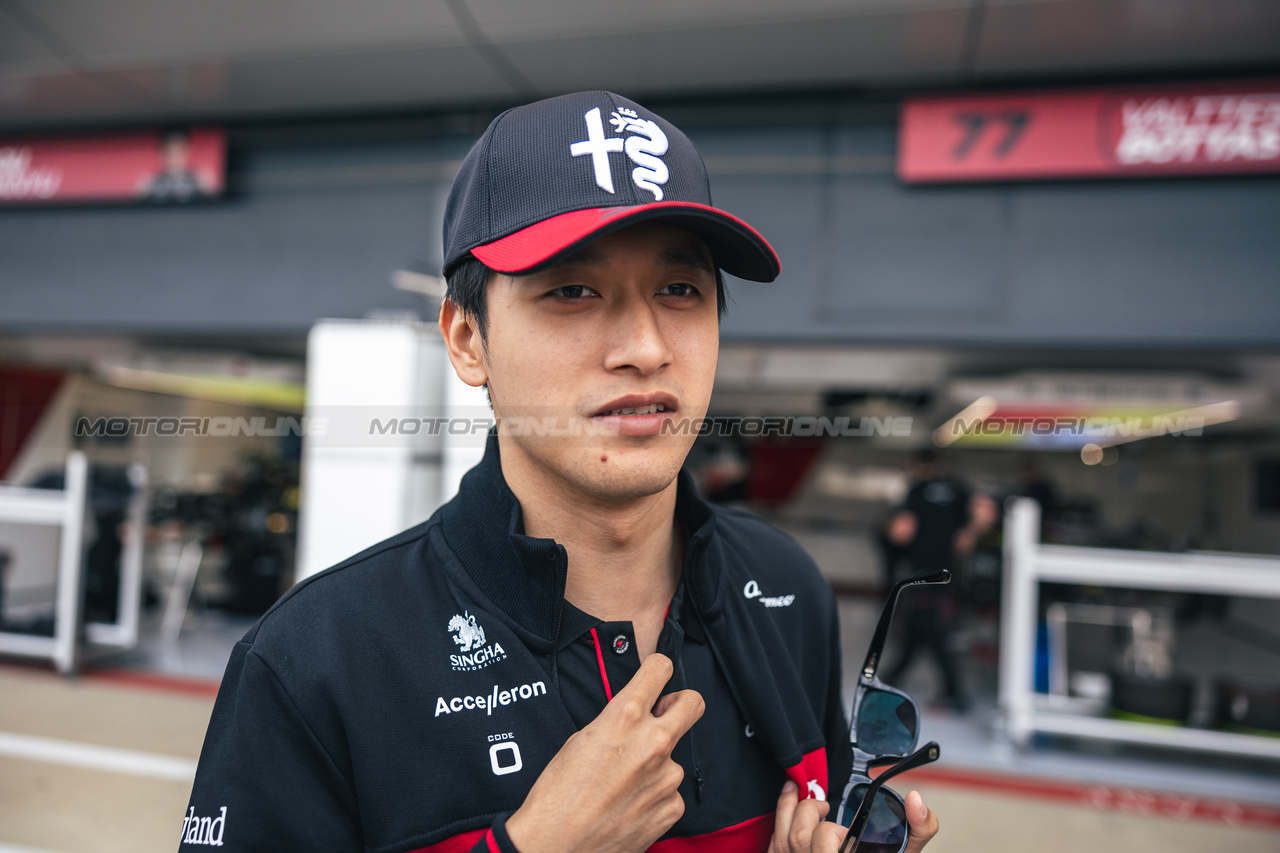 GP GRAN BRETAGNA, Zhou Guanyu (CHN) Alfa Romeo F1 Team.

06.07.2023. Formula 1 World Championship, Rd 11, British Grand Prix, Silverstone, England, Preparation Day.

- www.xpbimages.com, EMail: requests@xpbimages.com © Copyright: Bearne / XPB Images