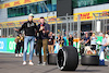 GP GRAN BRETAGNA, George Russell (GBR) Mercedes AMG F1 with David Croft (GBR) Sky Sports Commentator.
06.07.2023. Formula 1 World Championship, Rd 11, British Grand Prix, Silverstone, England, Preparation Day.
 - www.xpbimages.com, EMail: requests@xpbimages.com © Copyright: Coates / XPB Images