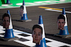 GP GRAN BRETAGNA, Circuit Atmosfera - Drivers heads on cones.
06.07.2023. Formula 1 World Championship, Rd 11, British Grand Prix, Silverstone, England, Preparation Day.
- www.xpbimages.com, EMail: requests@xpbimages.com © Copyright: Staley / XPB Images