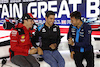 GP GRAN BRETAGNA, (L to R): Charles Leclerc (MON) Ferrari; Esteban Ocon (FRA) Alpine F1 Team; e Alexander Albon (THA) Williams Racing, in the FIA Press Conference.
06.07.2023. Formula 1 World Championship, Rd 11, British Grand Prix, Silverstone, England, Preparation Day.
- www.xpbimages.com, EMail: requests@xpbimages.com © Copyright: Bearne / XPB Images